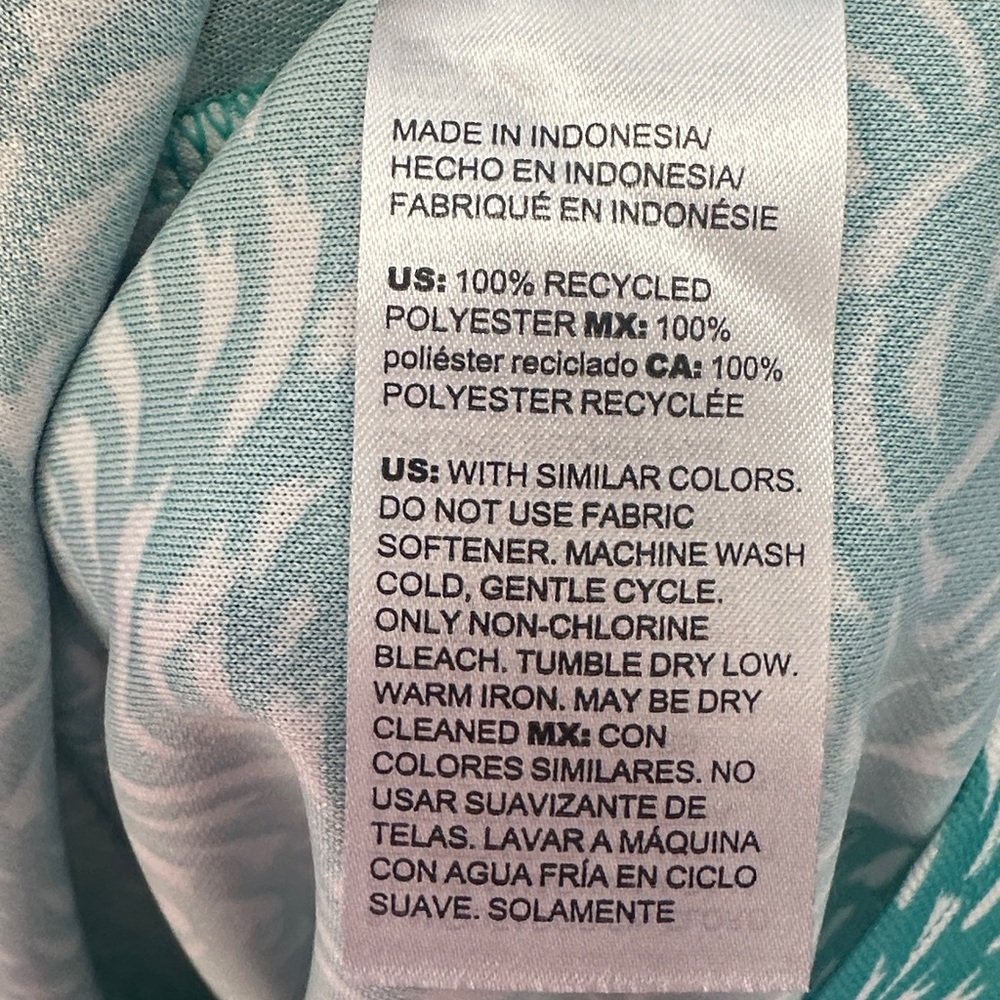Chico's Turquoise Swirl Blouse - Picture 6 of 8